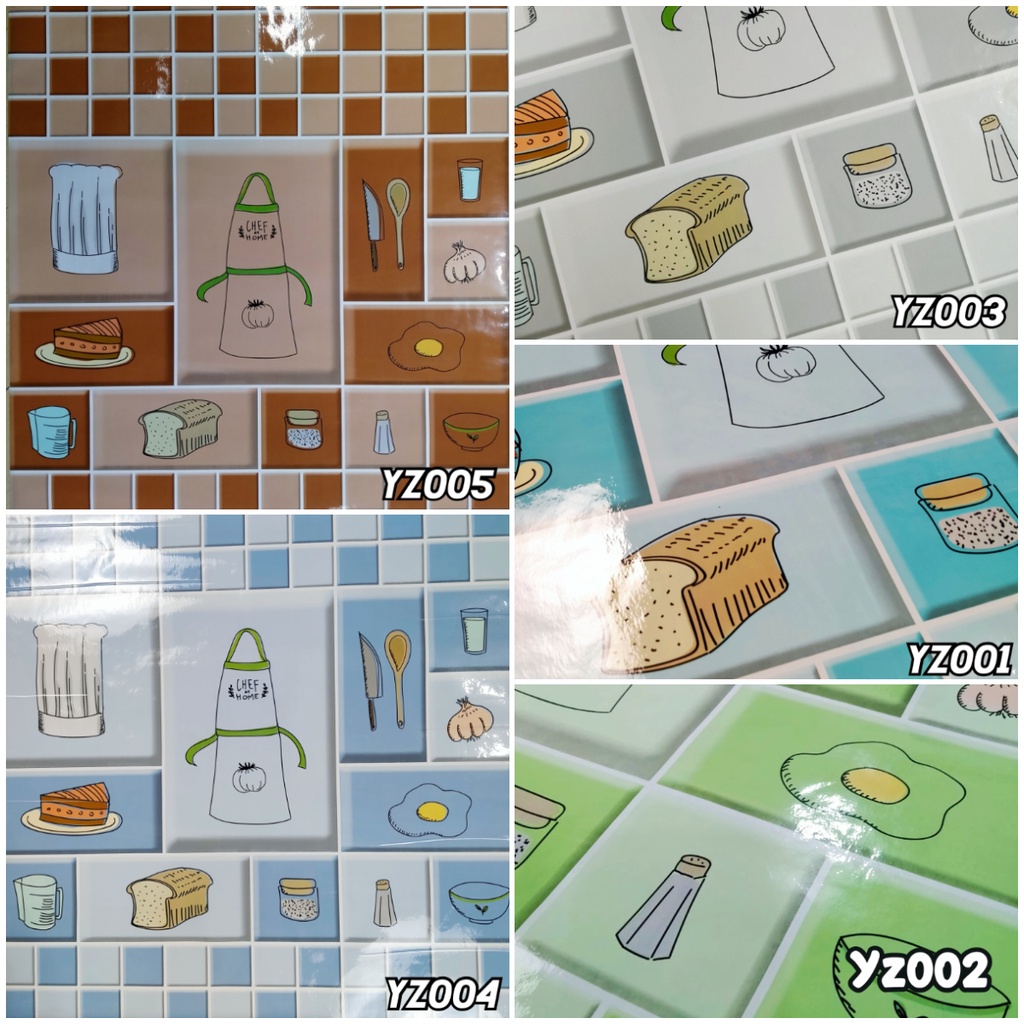 Stiker Dapur Anti Air Minyak dan Panas Wallpaper Dinding Dapur 60 cm x 5 meter Stiker Dapur dan