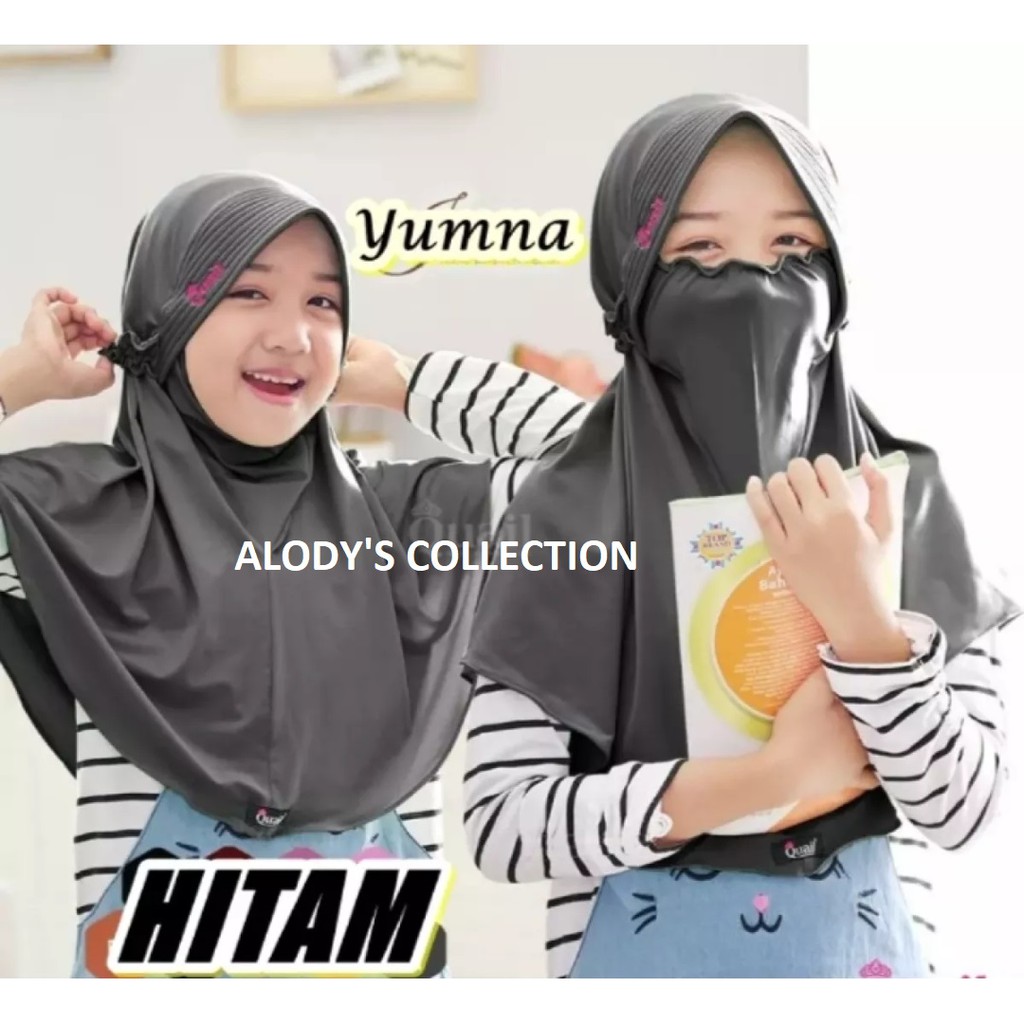 Jilbab Masker Anak Niqab Yumna Usia 3-6 Tahun Bahan Jersey Terbaru Termurah / Alody's Collection