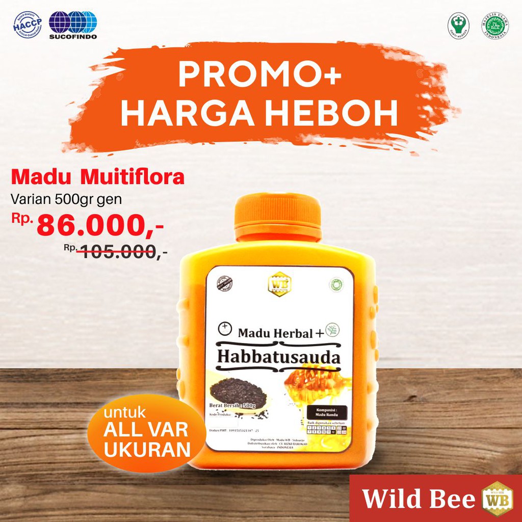 

[COD] Madu Habbatusauda 500gr / Lebah Apis Melifera - Garansi Murni & Asli 100%