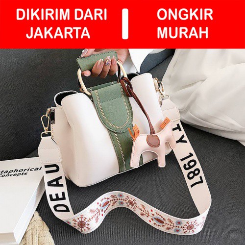 Summer C4137 (Q5862) Tas Import Tote Bag Import Korena Style + GRATIS Gantungan Tas (Random)