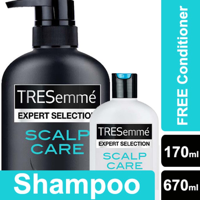 Tresemme Shampoo Scalp Care 670ml Free Conditioner 170ml Unilever