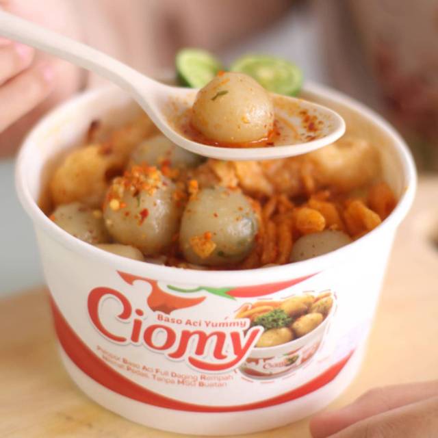 

Ciomy Cup ,, baso aci yummy dengan isian daging rempah