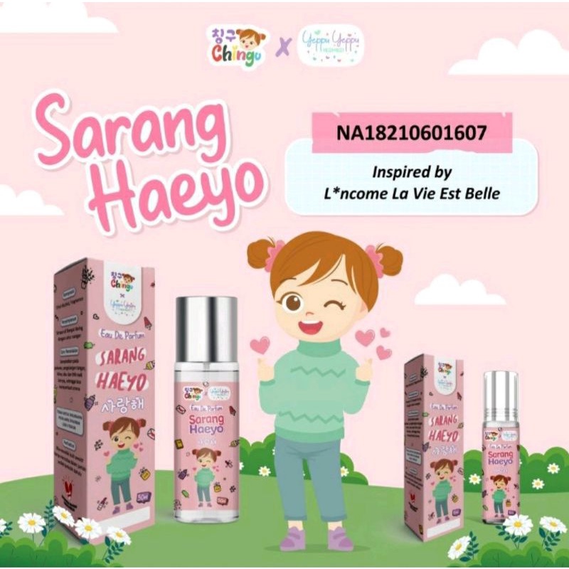 [30ml] (Ukuran Besar) Chingu x Yeppu Yeppu Eau De Parfum | Parfume Botol Bulat EDP Spray