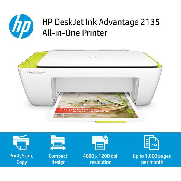 Jual HP DeskJet Ink Advantage 2135 Printer | Shopee Indonesia