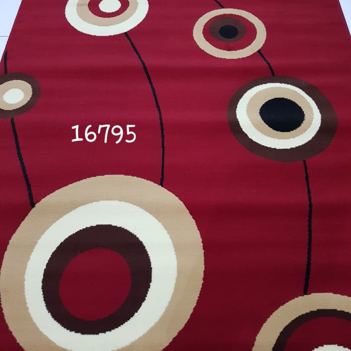 karpet permadani kode 16795 ukuran 160x210 bordeaux