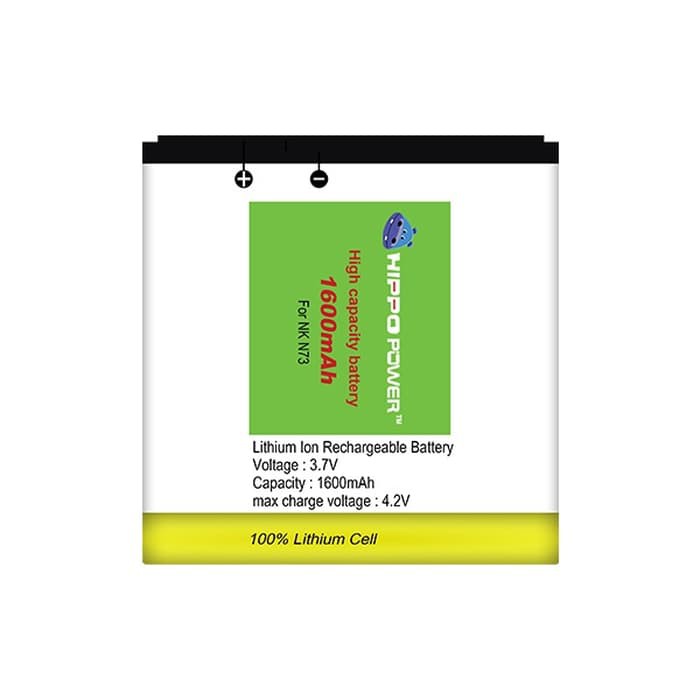 Baterai Hippo Nokia BP6M N73 1600 mAh Terlaris Termurah Terbaru