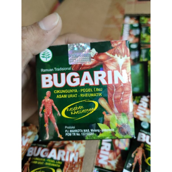 BUGARIN Kapsul Obat Cikungunya Pegal Linu Asam Urat Rheumatik - Isi 10 Sachet