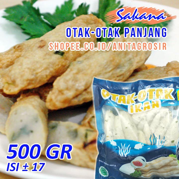 

SAKANA Otak-otak Panjang Ikan 500gr / Otak otak Halal Tanpa Pengawet Catering Murah Katering