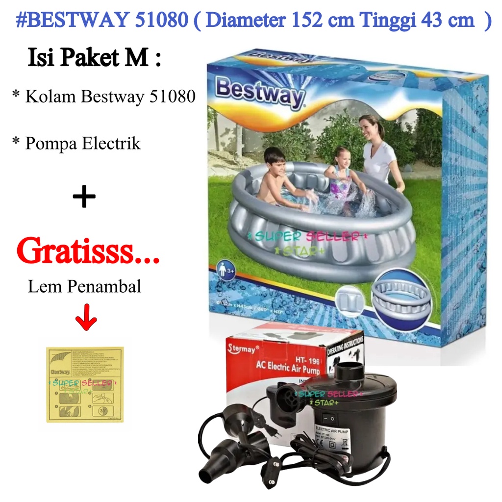 MEDAN bs GOJEK Kolam Renang Anak Bestway 51080 Spaceship D 152 cm