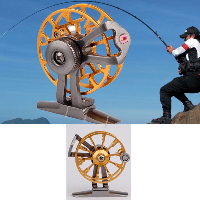 LEO Gulungan Reel Pancing Fly Fishing Full Metal 120M - Golden