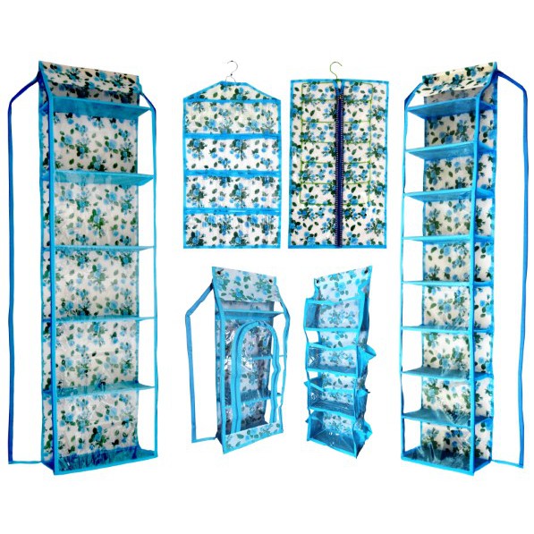 6 in 1 rak gantung set motif reslesting | rak penyimpanan gantung serbaguna