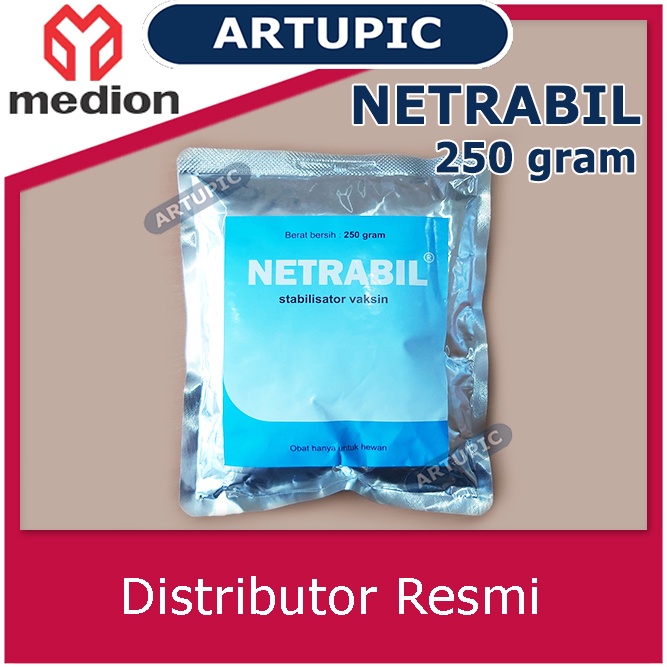 Netrabil 250 gram Pelarut Stabilisator Vaksin Menetralisir pH logam berat mineral klorin Skim milk