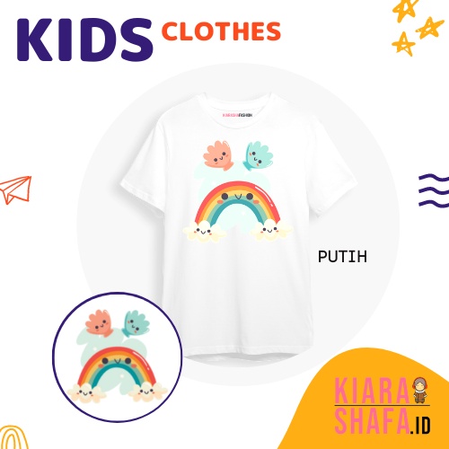 Kiarashafa - Baju Anak / Kaos Anak Rainbow