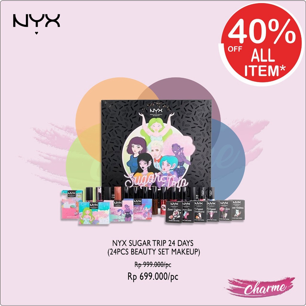 (READY &amp; ORI) NYX Sugar Trip 24 Days Of Beauty Set Eyeshadow Make Up