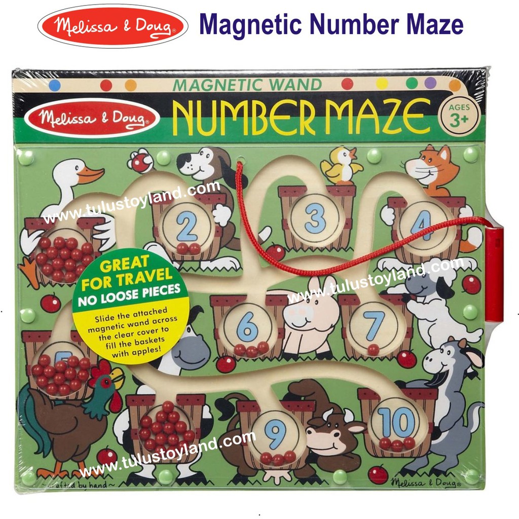 melissa & doug magnetic wand number maze