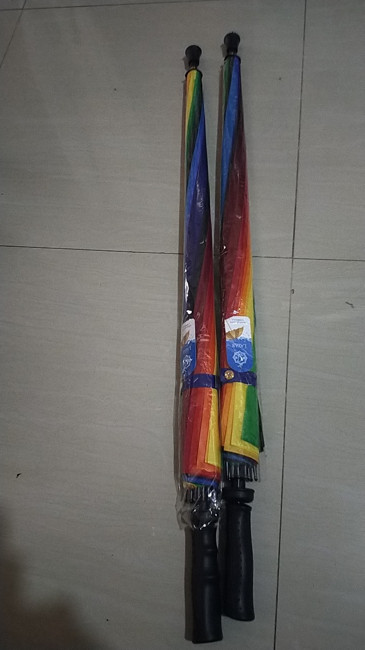 Payung Golf Pelangi Rainbow Uv 16jari Jumbo
