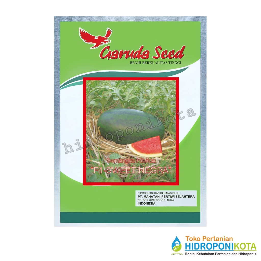 GS - benih SEMANGKA MERAH SWEET NEGRA isi 10 gram - bibit semangka - garuda seed