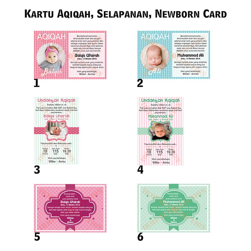 53 Contoh Undangan Aqiqah Siap Edit HD Terbaru