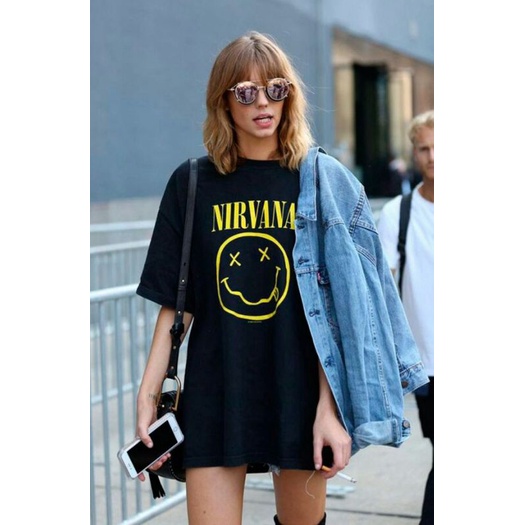 Kaos Wanita - Nirvana - Baju Distro H&M | Pria Wanita