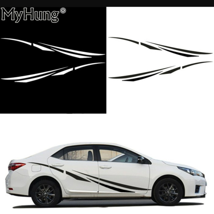 Stiker  mobil sedan sticker sedan keren cutting sticker semua Mobil sedan