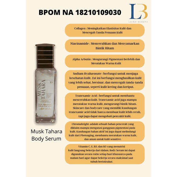 Luino Beauty Bali Musk Tahara Serum 24k