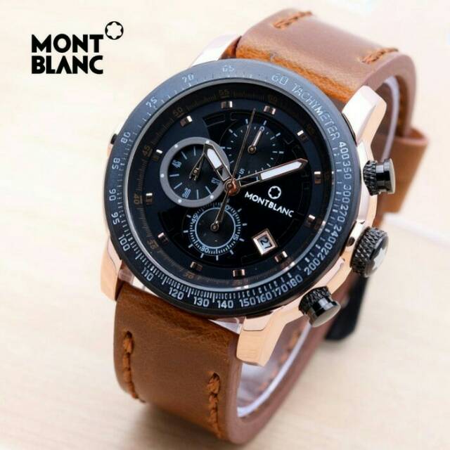 Jam Tangan Pria MontBlanc Chrono Body Rose New Series