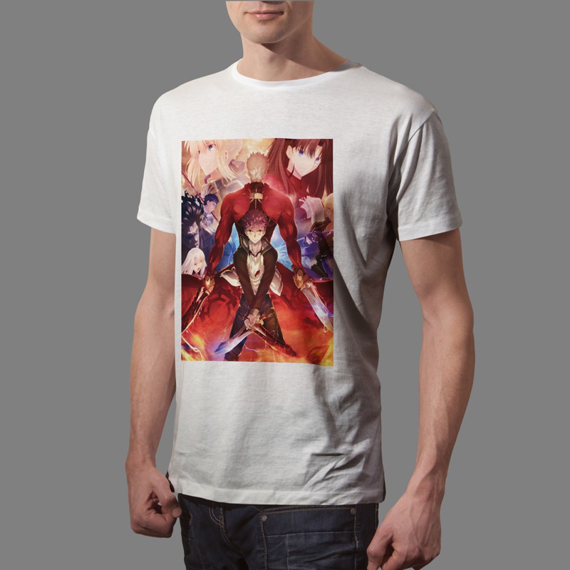 Kaos Fate Stay Night Unlimited Blade Works Tshirt Casual Bahan Katun Unisex T-Shirt