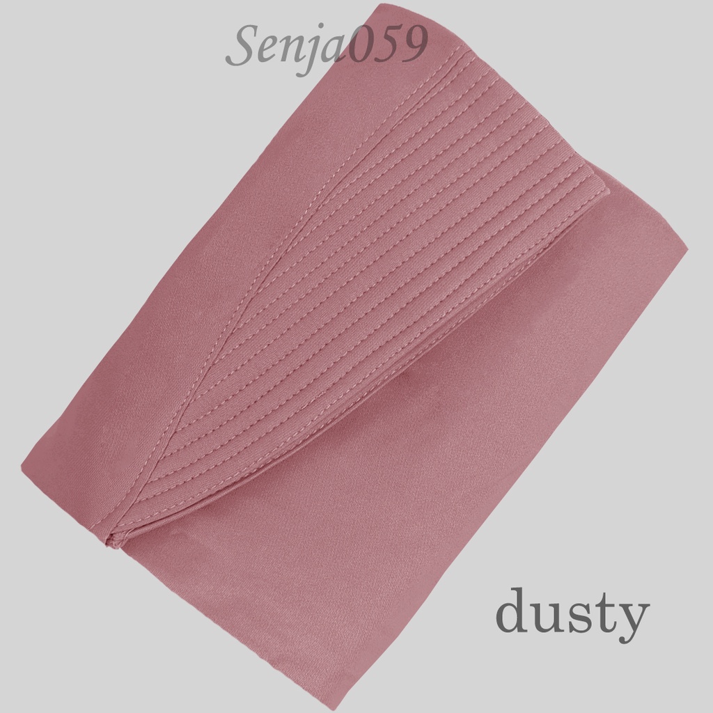 JILBAB KHIMAR KATRINA KANCING KERUT KANAN KIRI HIJAB BERGO KERUDUNG  INSTANT SYARI MURAH-dusty