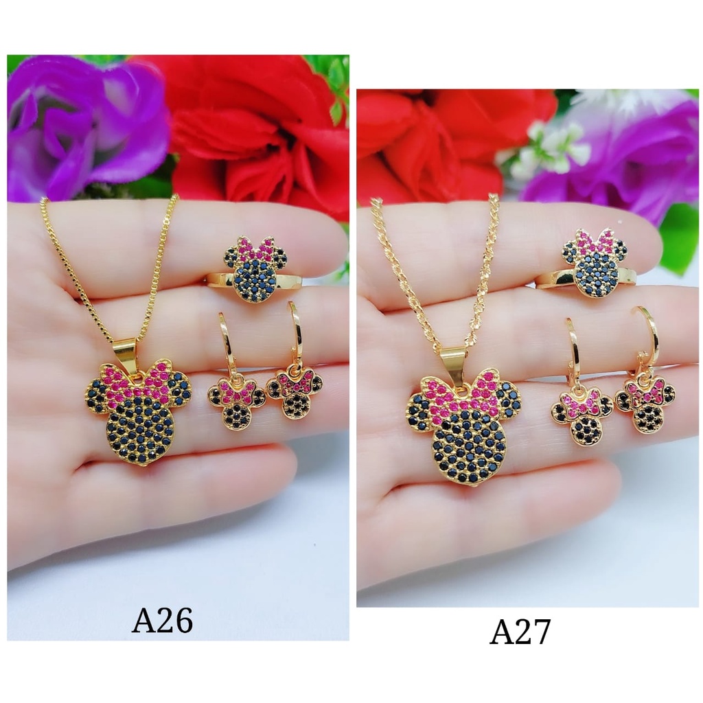 Set perhiasan xuping kalung ,cincin dan anting A26.27