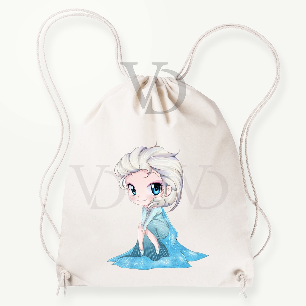 tote bag kanvas disney / totebag canvas frozen / tas anak lucu / tas elsa anna