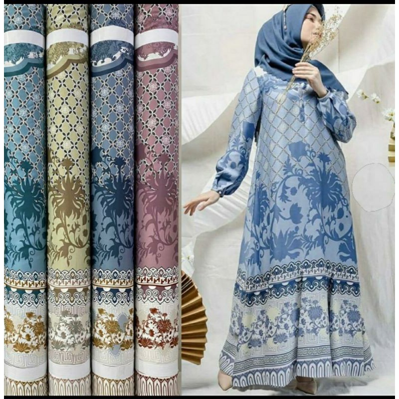 Kain Gamis Maxmara Lux Motif Key Key harga per setengah meter