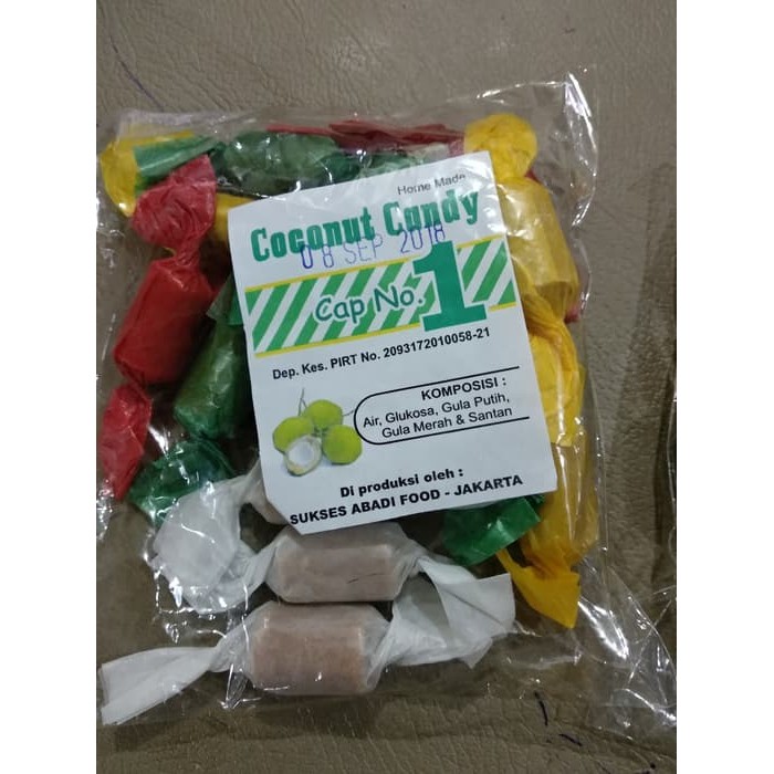 

PERMEN KELAPA GULA MERAH BANGKA COCONUT CANDY. JAMAN DULU. LEBARAN