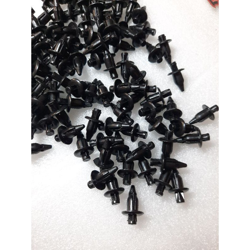 BAUT KANCING KLIP BODY HONDA PLASTIK HITAM KECIL 5PCS