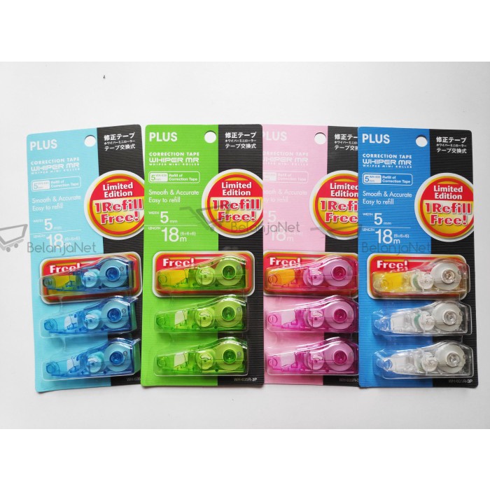 

Nikmati Refill Correction Tape Isi Ulang Tipex Plus Whiper Mr Trendi