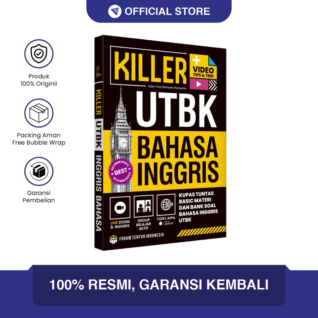 Buku UTBK SBMPTN Bahasa Inggris Killer Terlengkap Terbaru
