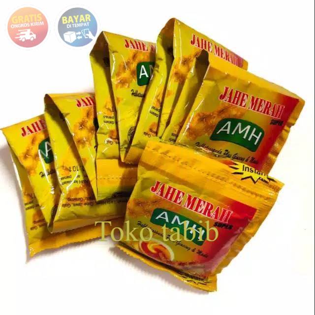 

jahe merah instan AMH 1 renceng 12 sachet murah