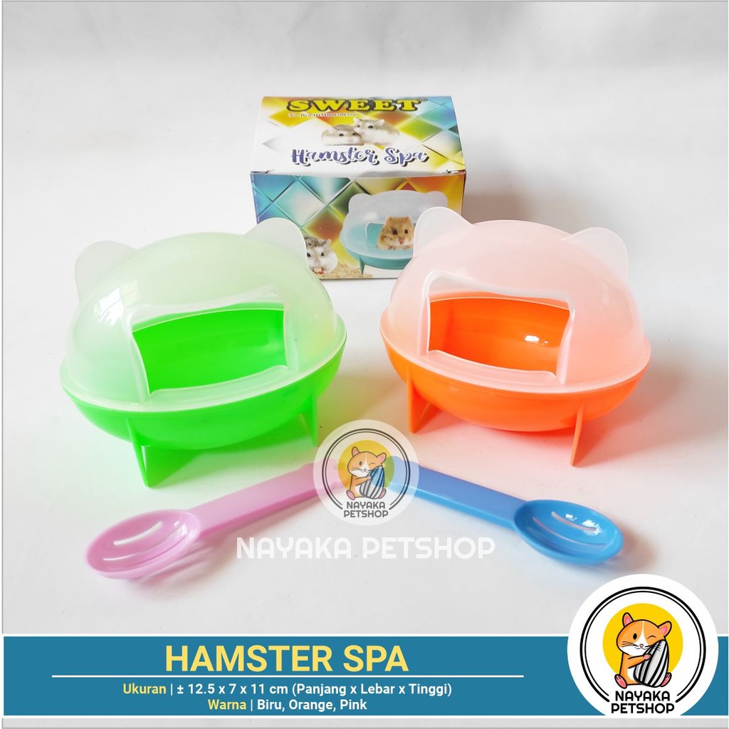 Hamster Spa Tempat Mandi Pasir Hamster Wadah Mandi Pasir Rumah Hamster