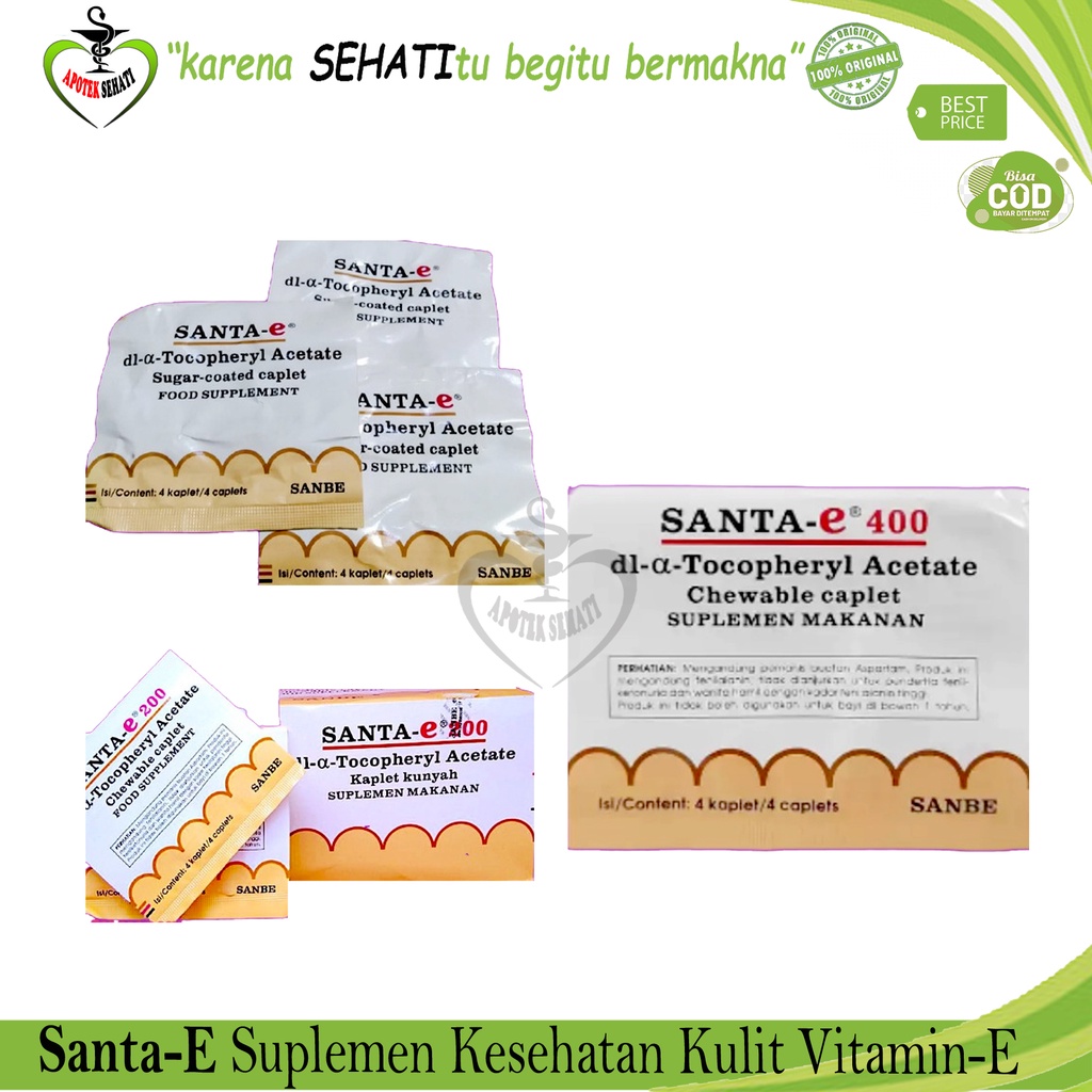 Santa E Suplemen Kesehatan Kulit Mengandung Vitamin E