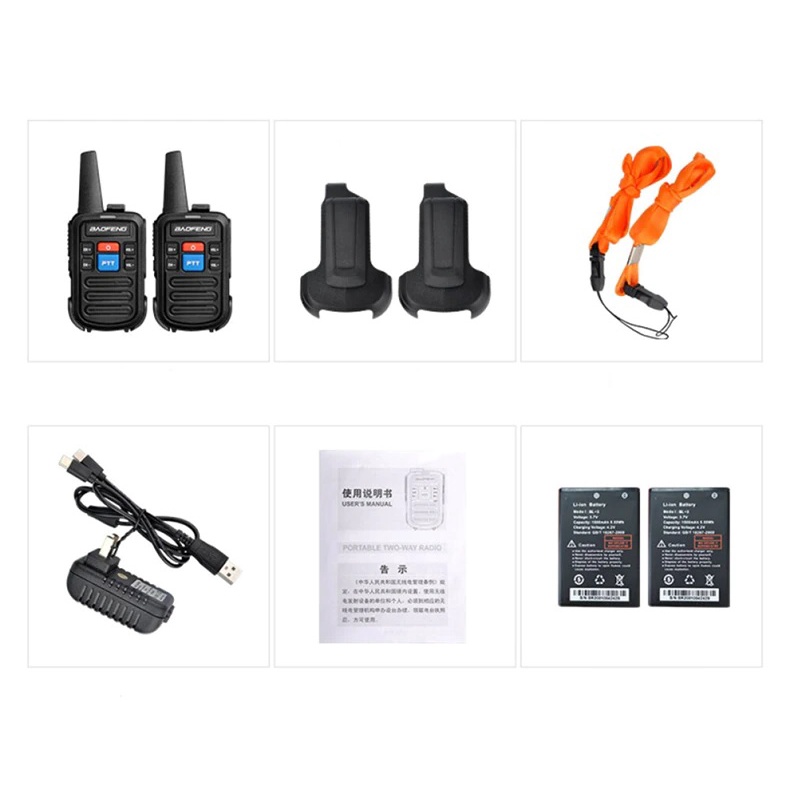 BAOFENG BF-C50 - Mini Single Band Walkie Talkie Set Isi 2pcs - GR