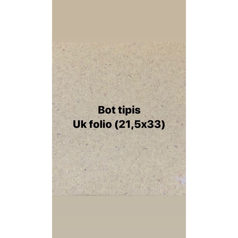 

bot tipis ukuran folio