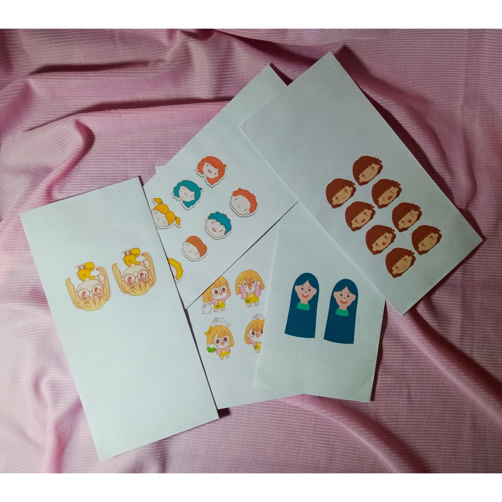 

[BISA CUSTOM] AMPLOP PACKAGING PUTIH MOTIF GIRL 10 x 24 cm