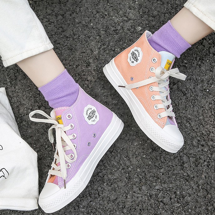 Sepatu Kanvas Putih Wanita Korea Ajaib Bisa Berubah Warna Panarybody Sepatu Sneakers Canvas Cewe