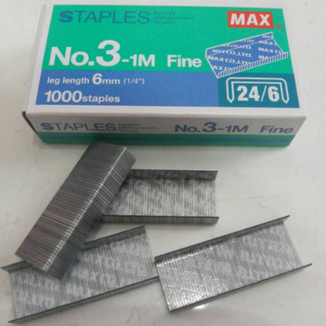 

Isi Staples Max Besar No.3-1M Ecer / Refill Stapler Max No. 3