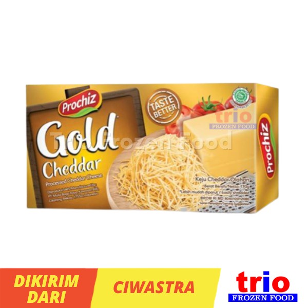 Prochiz Gold Keju Cheddar 160g - Keju Parut