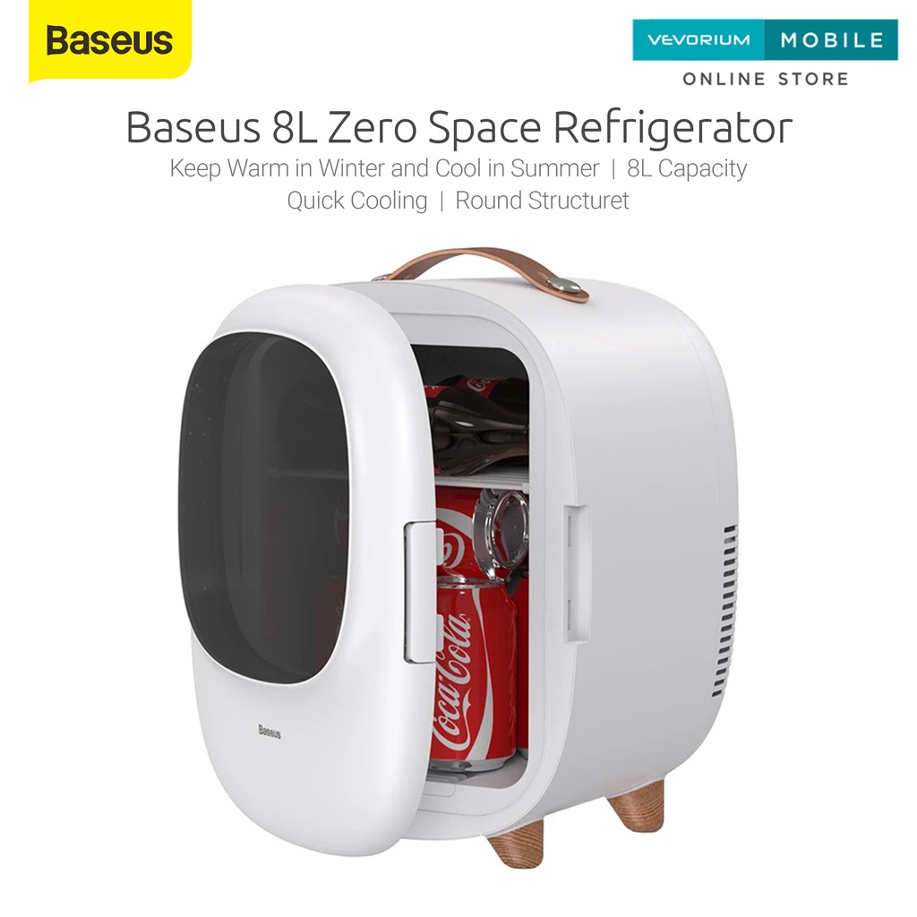 Baseus 8L Zero Space Mini Fridge Skincare Obat Makanan Minuman ASI Kulkas Mini Hangat Dingin Portable Kotak Wadah Penyimpanan Aesthetic Estetik