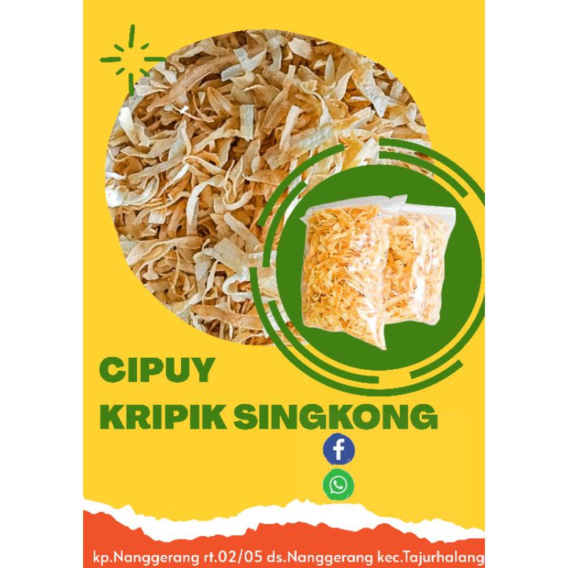 

kripik singkong iris Panjang