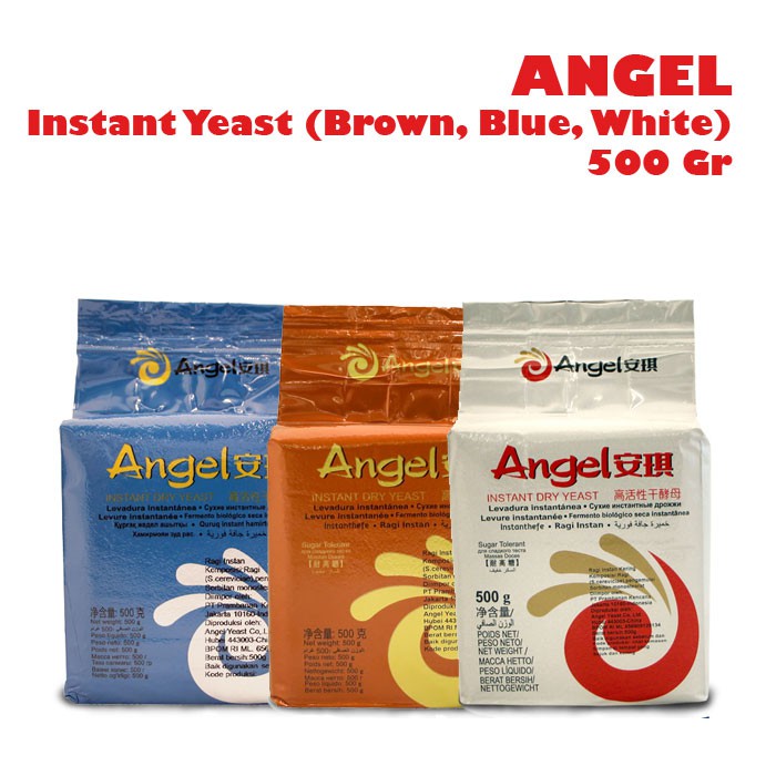 Jual Angel Instant Yeast All Variant Brown Blue White 500 Gr Shopee Indonesia 3463