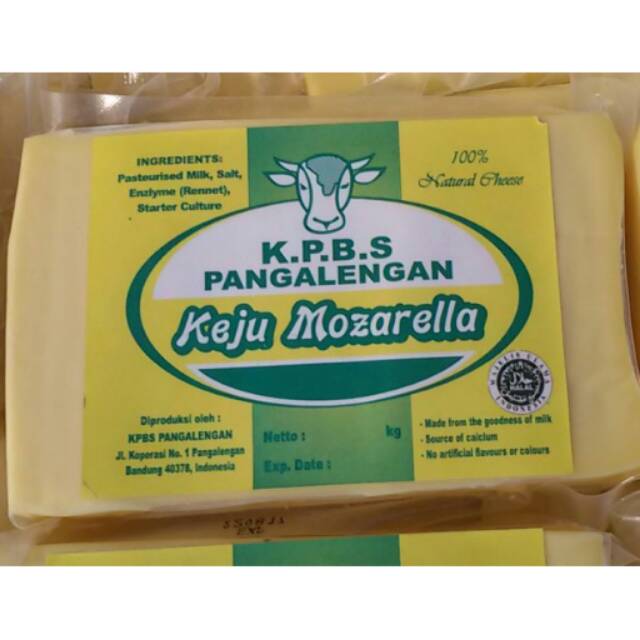 

Keju Mozarela/ Mozzarella/ Mozarella KPBS 250gr