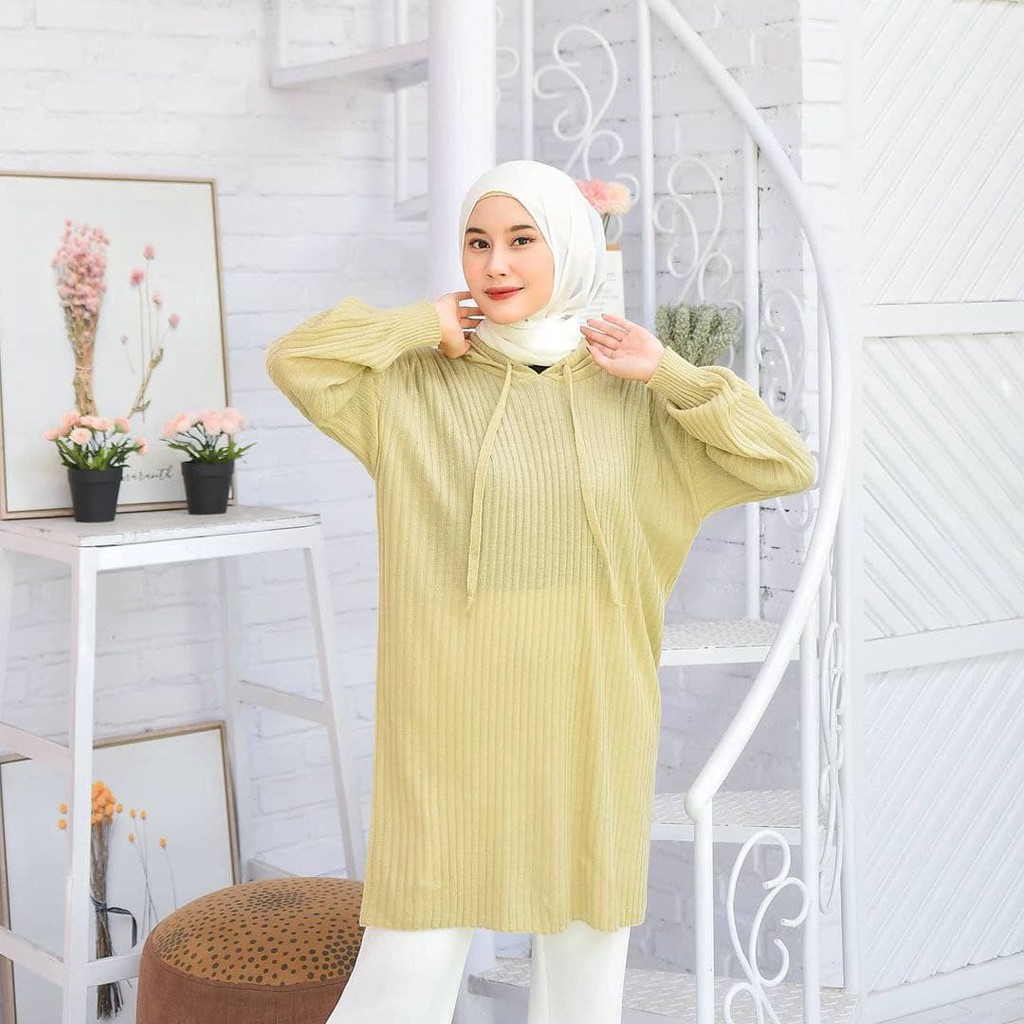 Nara Grosir - Zarra Long Hodie | Fashion Terkini | Sweater Termurah