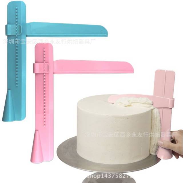 Scrapper spatula alat dekorasi kue butter fondant cake smoother